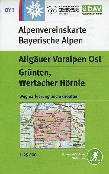 DAV Alpenvereinskarte Bayerische Alpen 03. Allgäuer Voralpen Ost 1 : 25.000