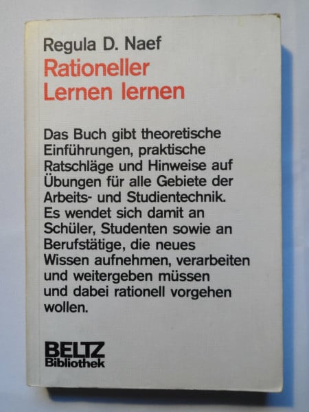 Rationeller Lernen lernen.