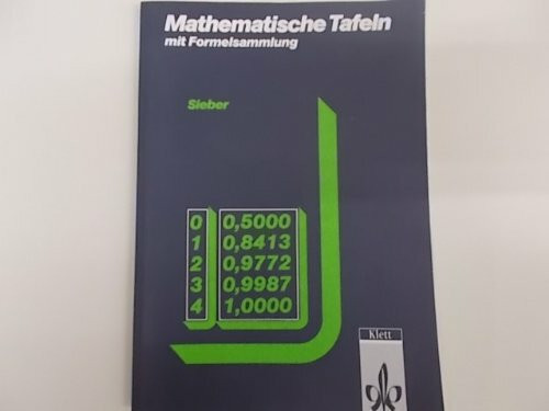 Mathematische Tafeln, Mathematische Tafeln mit Formelsammlung