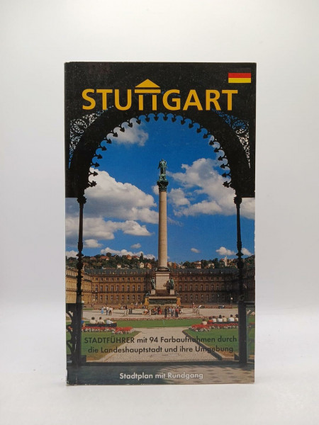 Stuttgart: Stadtführer durch die Landeshauptstadt und ihre Umgebung Panoramastadtplan mit eingezeichnetem Rundgang