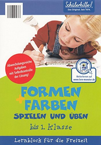 Schülerhilfe - Formen und Farben spielen und üben (Lernblock für die Grundschule) - Lutz, Elisabeth