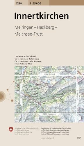 1210 Innertkirchen: Meiringen - Hasliberg - Melchsee-Frutt (Landeskarte 1:25 000, Band 1210)