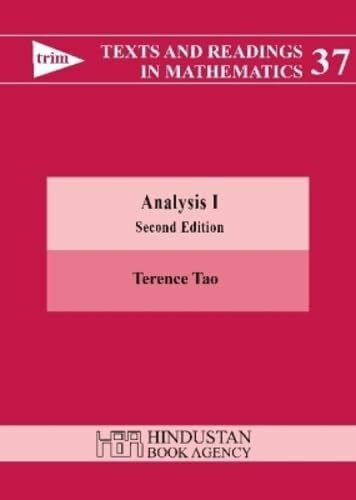 Analysis (Texts and Readings in Mathematics, Band 37)