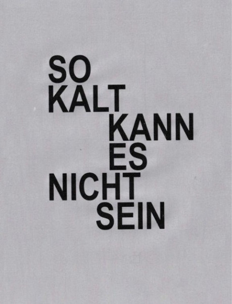 David Ostrowski. So kalt kann es nicht sein / It can´t be that cold