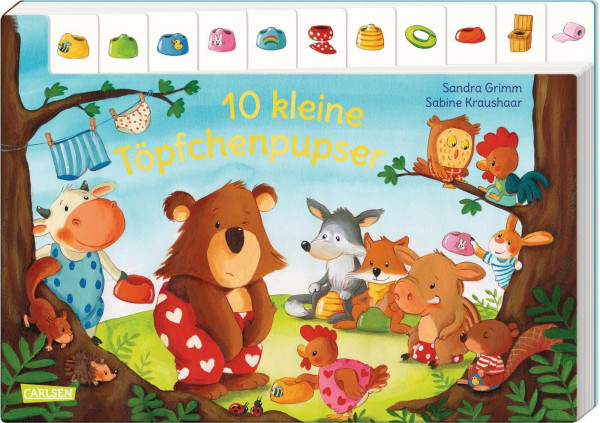 10 kleine Töpfchenpupser: Pappbilderbuch ab 2 Jahren