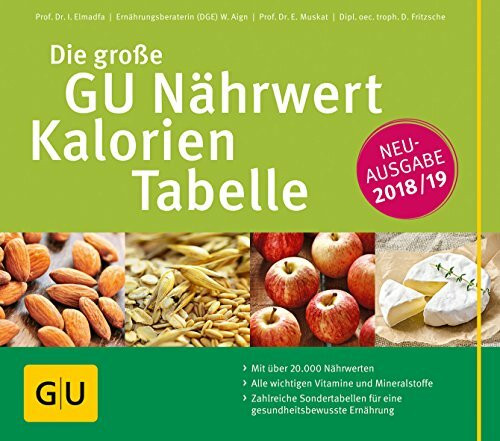 Die große GU Nährwert-Kalorien-Tabelle 2018/19 (GU Ernährungstabellen)