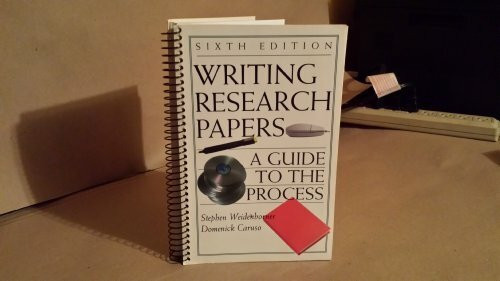 Writing Research Papers: A Guide to the Process