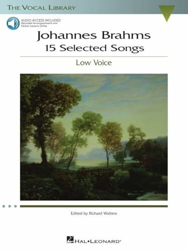 Johannes Brahms: 15 Selected Songs [With 2 CDs]: Low Voice (The Vocal Library)