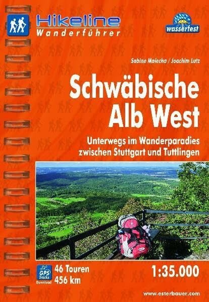 Hikeline Wanderführer Schwäbische Alb West 1 : 35 000, wasserfest und reißfest, GPS zum Download