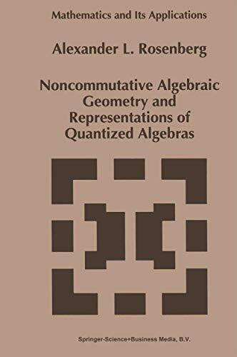 Noncommutative Algebraic Geometry and Representations of Quantized Algebras (Mathematics and Its Applications, 330, Band 330)