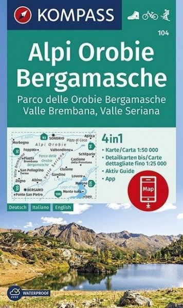 KV WK 104 Alpi Orobie Bergamasche 1:50 000