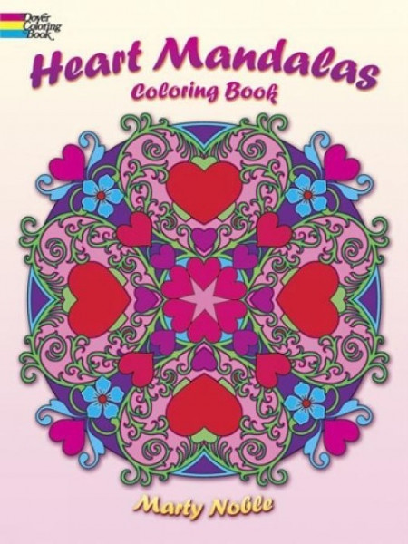 Heart Mandalas Coloring Book