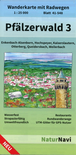 Pfälzerwald 3. Blatt 41-548, 1 : 25 000