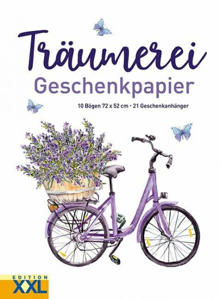 Träumerei - Geschenkpapier: 10 Bögen, 72 x 52 cm, 21 Geschenkanhänger im Set