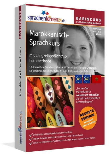 Sprachenlernen24.de Marokkanisch-Basis-Sprachkurs. CD-ROM für Windows Vista; XP; NT; ME; 2000; 98/Li