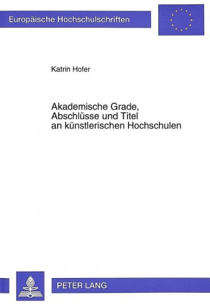 Akademische Grade, Abschlüsse und Titel an künstlerischen Hochschulen