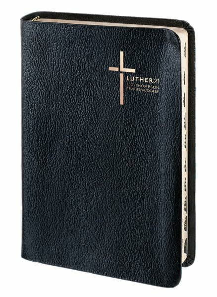 Luther21 - F.C. Thompson Studienausgabe: Luther21 - F.C. Thompson Studienausgabe - Großausgabe - Lederfaserstoff schwarz - Goldschnitt - Griffregister