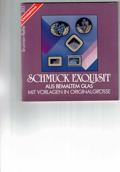 Schmuck exquisit aus bemaltem Glas