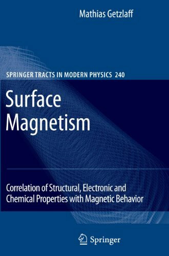 Surface Magnetism: Correlation of Structural, Electronic and Chemical Properties with Magnetic Behavior (Springer Tracts in Modern Physics, 240, Band 240)
