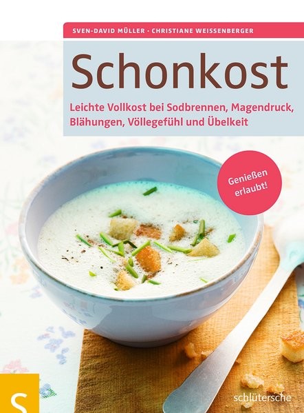 Schonkost: Leichte Vollkost bei Sodbrennen, Magendruck, Blähungen, Völlegefühl und Übelkeit. Genieße