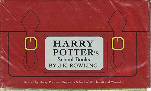 Harry Potter School Book Pack: As read by Harry Potter at Hogwarts School of Witchcraft and Wizardry. Fantastic Beasts & Where to Find Them; Quidditch through the Ages; Hogwarts Library bookplate