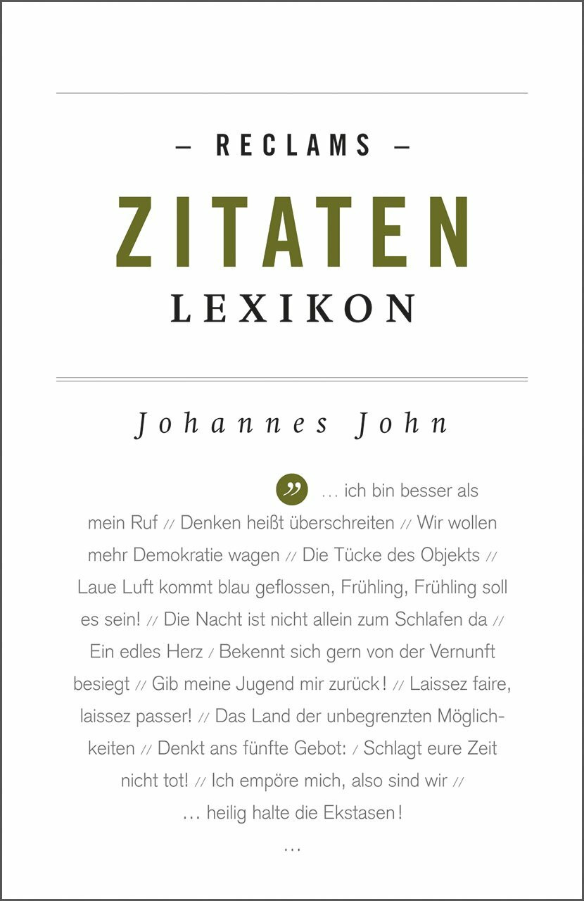 Reclam, Philipp, jun. GmbH, Verlag Reclams Zitaten-Lexikon (Reclams Universal-Bibliothek)