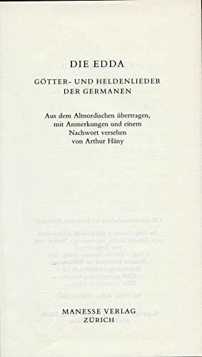 Die Edda: Götter- und Heldenlieder der Germanen