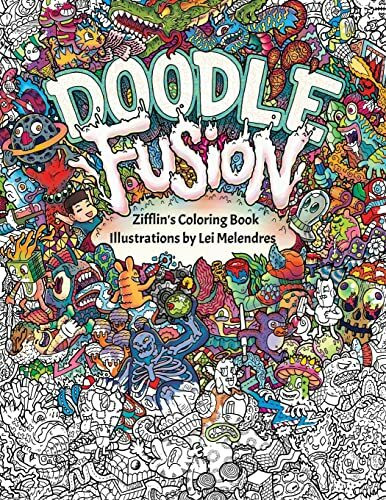 CreateSpace Independent Publishing Platform Doodle Fusion, Zifflin's Coloring Book