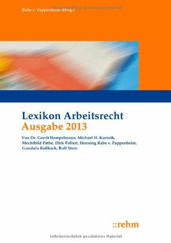 Lexikon Arbeitsrecht 2013