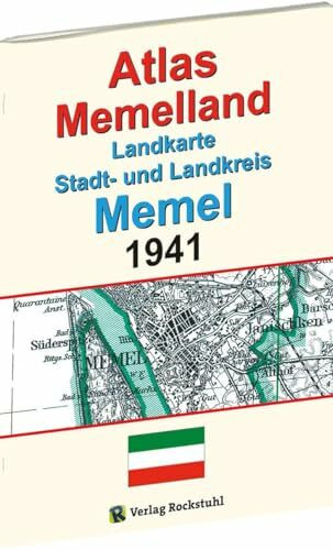 ATLAS Memelland 1941: Landkarte Stadt- und Landkreis MEMEL. Historische Karten Ostpreußen
