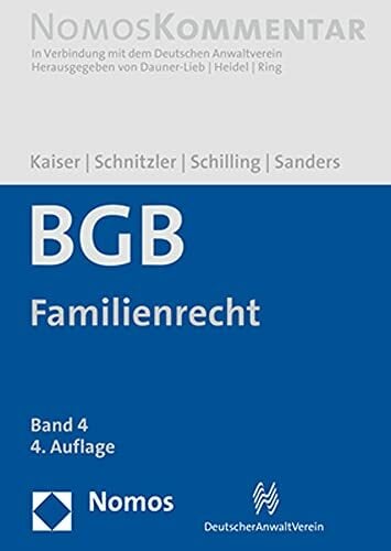 Bürgerliches Gesetzbuch: Familienrecht: Band 4 Bürgerliches Gesetzbuch: Familienrecht: Band 4