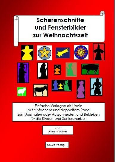 Scherenschnitte und Fensterbilder zur Weihnachtszeit.