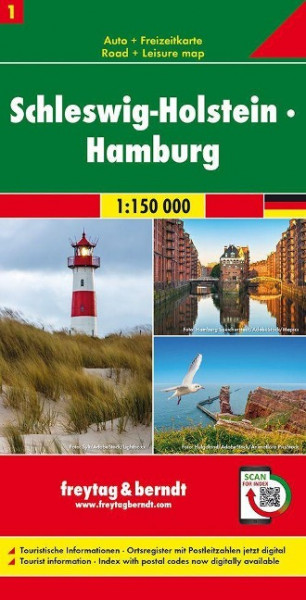 Schleswig-Holstein - Hamburg, Autokarte 1:150.000, Blatt 1