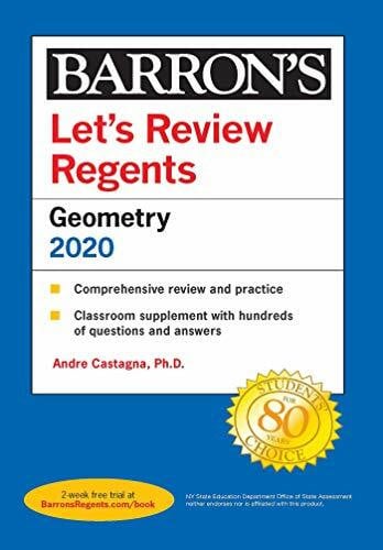 Let's Review Regents: Geometry 2020 (Barron's Regents NY)