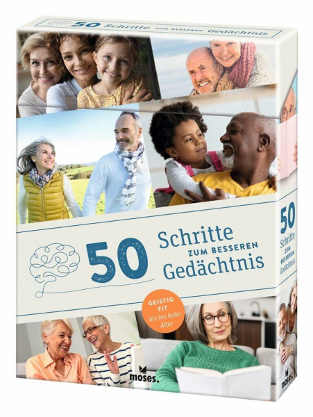 Moses. 50 Schritte zum besseren Gedächtnis, 50 alltagstaugliche und praktische Übungen, Geistig fit bis ins hohe Alter mit einfachen Erinnerungstechniken, trainiert Kreativität & Assoziationsvermögen