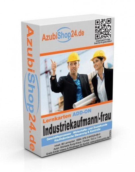 AzubiShop24.de Add-on-Lernkarten Industriekaufmann / Industriekauffrau IHK-Prüfung