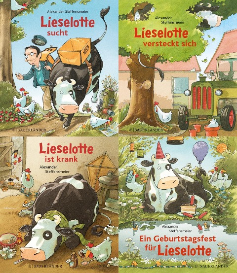 Lieselotte Minibroschur 4er-Set