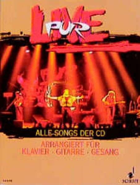 Live: Alle Tracks der CD arrangiert für Klavier - Gitarre - Gesang. (ED 8191)