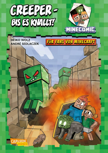Creeper – bis es knallt! Für Fans von Minecraft: MINECOMIC 1 | Minecraft-Comic für Leseanfänger*innen ab 8 Jahren