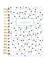 Hard Bound Journal: Small Pastel Dots - Hardcover-Notizbuch mit stabiler Ringbindung: Kleine pastell