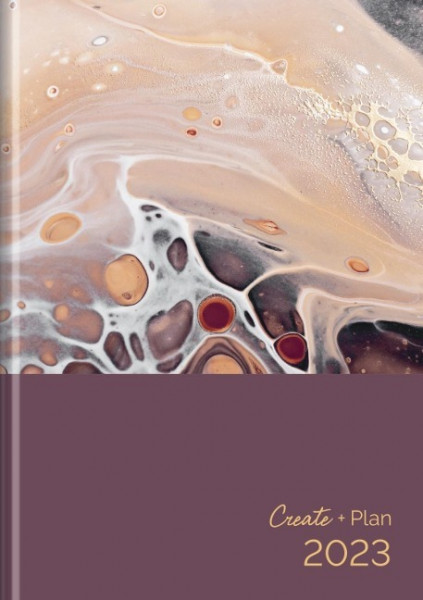 Buchkalender Create & Plan Aquarell 2023