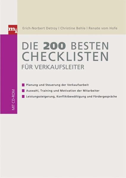 Die 200 besten Checklisten für Verkaufsleiter