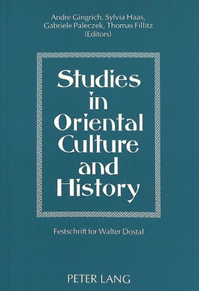 Studies in Oriental Culture and History