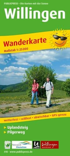 Willingen / Uplandsteig: Wanderkarte mit Wanderwegbeschreibungen und Höhenprofilen, wetterfest, reißfest, abwischbar, GPS-genau. 1:25000 (Wanderkarte: WK)