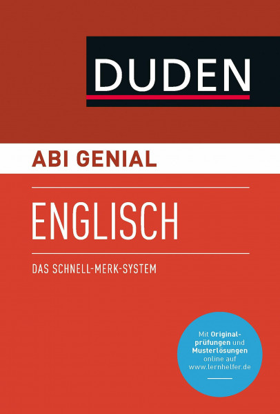 Abi genial Englisch: Das Schnell-Merk-System (Duden SMS - Schnell-Merk-System)