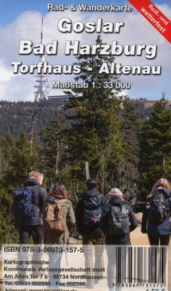 Goslar - Bad Harzburg - Torfhaus - Altenau 1 : 33 000