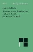 Systematisches Handlexikon zu Kants Kritik der reinen Vernunft
