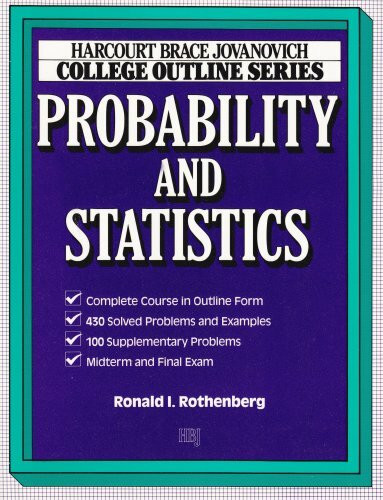 Probability and Statistics (HARCOURT BRACE JOVANOVICH COLLEGE OUTLINE SERIES)