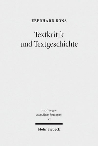 Textkritik und Textgeschichte