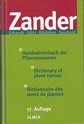 Handwörterbuch der Pflanzennamen. Dictionary of plant names. Dictionnaire des noms de plantes